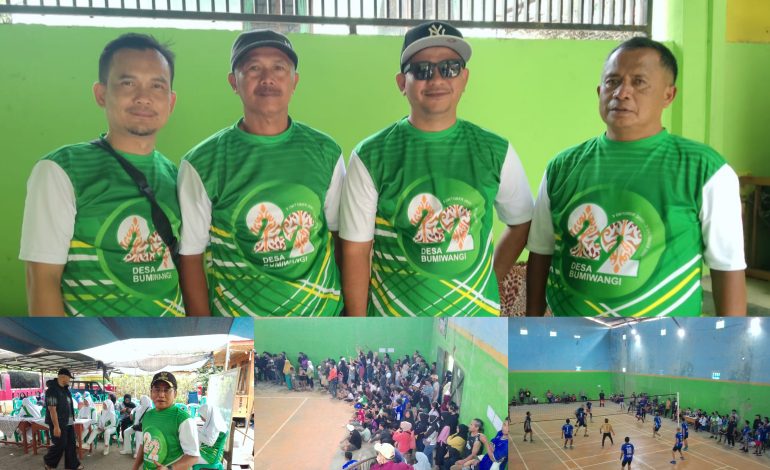 Menuju Puncak Milangkala Desa Bumiwangi Ke-22 Final Voly Ball ” Seru Antusias Penonton