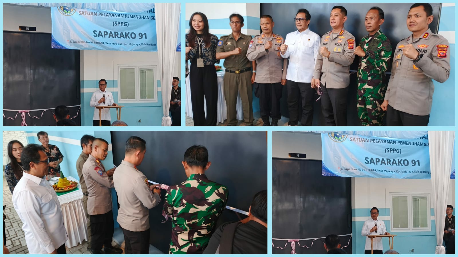 Peresmian dan Syukuran Dapur SPPG Saparako 91 di Desa Majalaya, Kecamatan Majalaya, Kabupaten Bandung