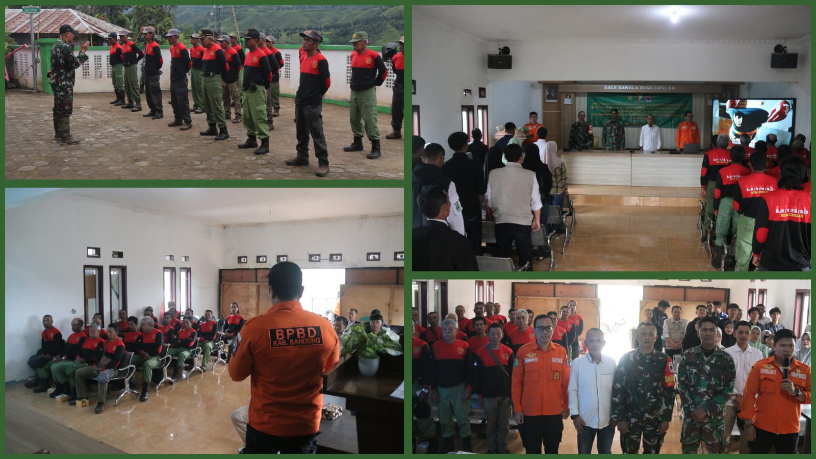 Desa Cipelah Gelar Pelatihan Tanggap Bencana, Dukung Program TMMD Ke-127