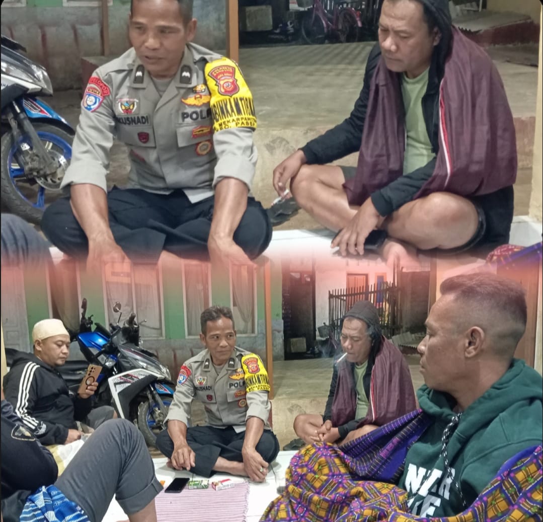 Bhabinkamtibmas Desa Mekarpawitan Ajak Warga Aktifkan Ronda dan Tingkatkan Kewaspadaan Ramadhan 1447 Hijriyah