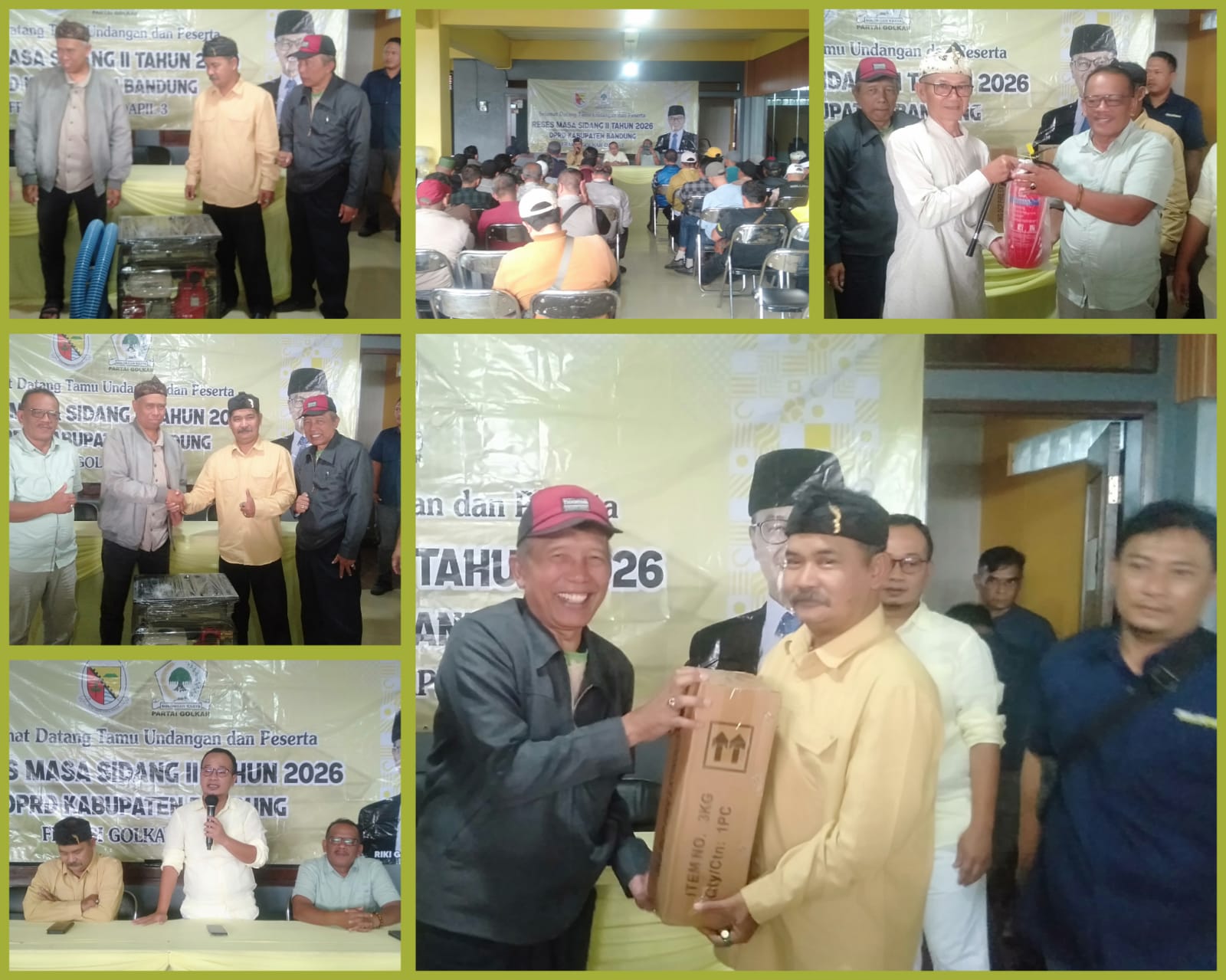 Reses Masa Sidang II 2026 Fraksi Golkar Dapil 3: Dukung Pemekaran Desa Cinunuk dan Serahkan Alat Bantu